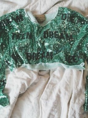 Wildfox Teen Dream Sequin Top